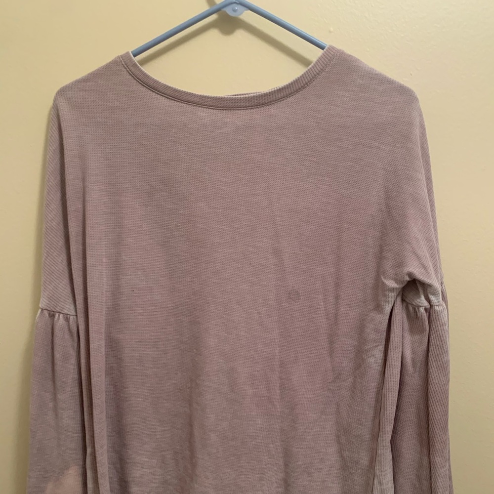 Flare long sleeve shirt